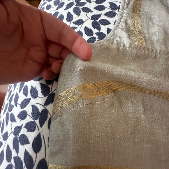 Studio 412 Grayish Metallic Gold Artsy Striped Detail Sleeveless Dress NWOT S - Picture 16 of 16